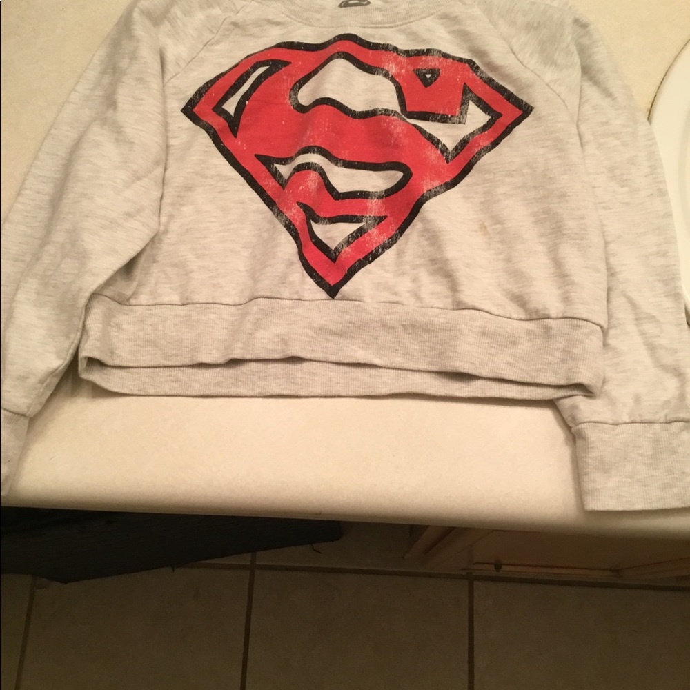 Superman Sweater Crop Top.
